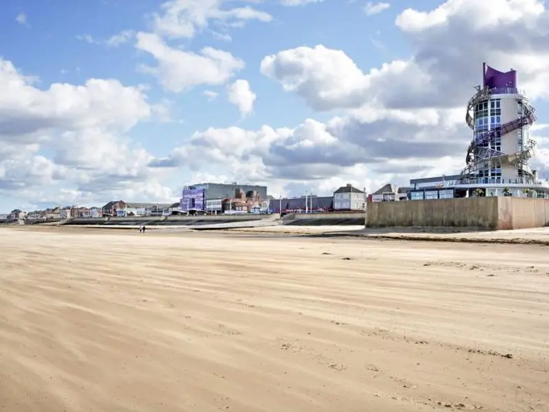 Redcar beach and Vertical Pier