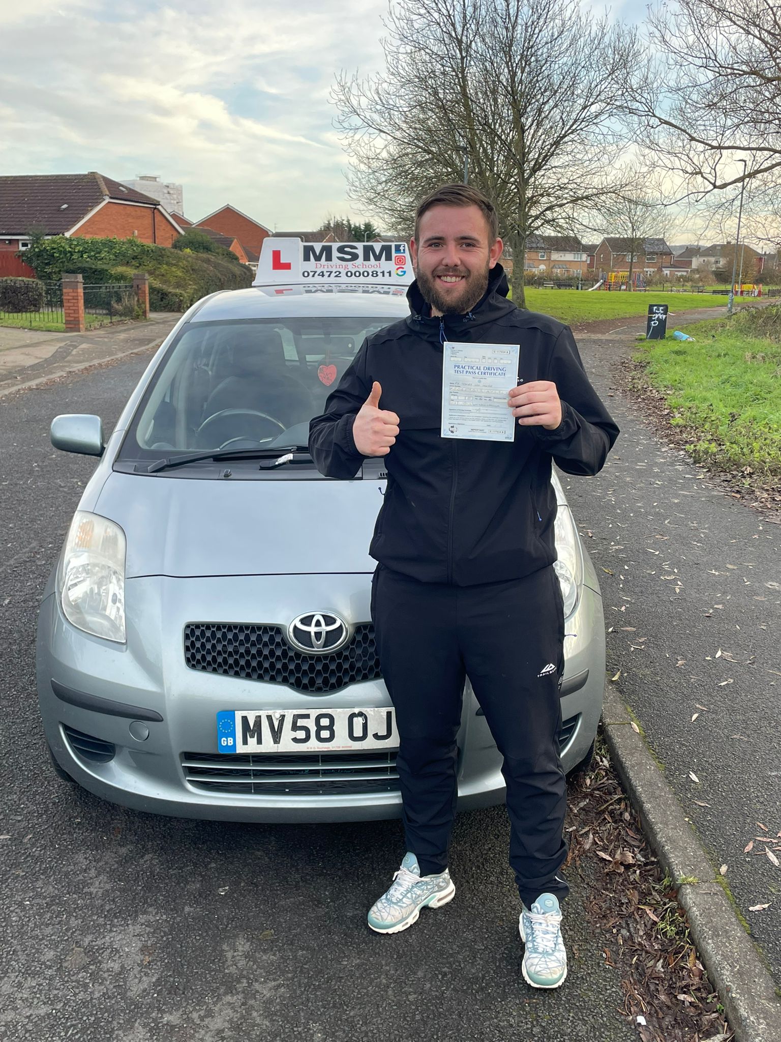MSM Driving School learner passing their driving test in Middlesbrough