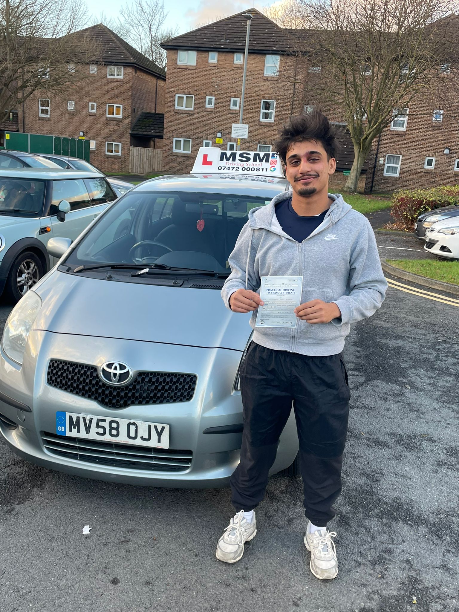 MSM Driving School learner passing their driving test in Middlesbrough