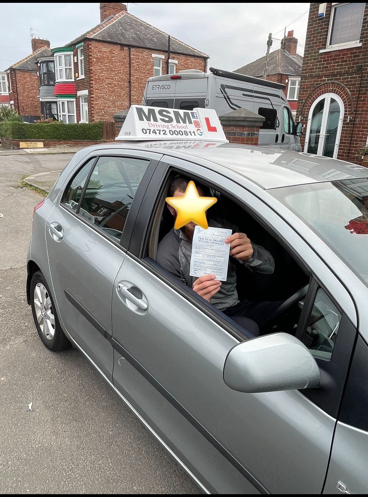 MSM Driving School learner passing their driving test in Middlesbrough