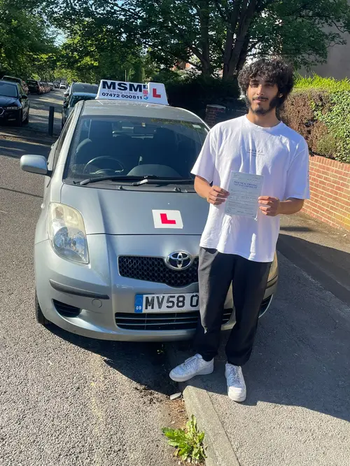 Learner passed with MSM Driving School