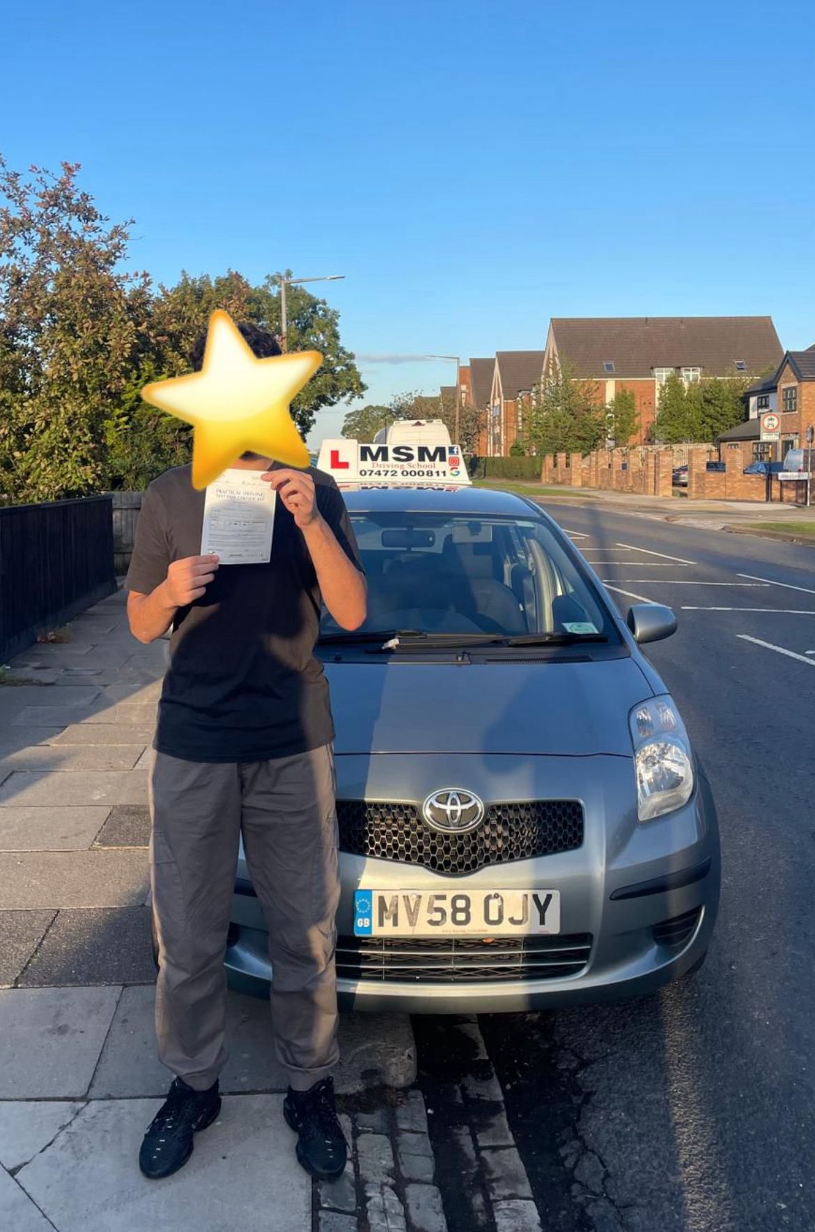 MSM Driving School learner passing their driving test in Middlesbrough