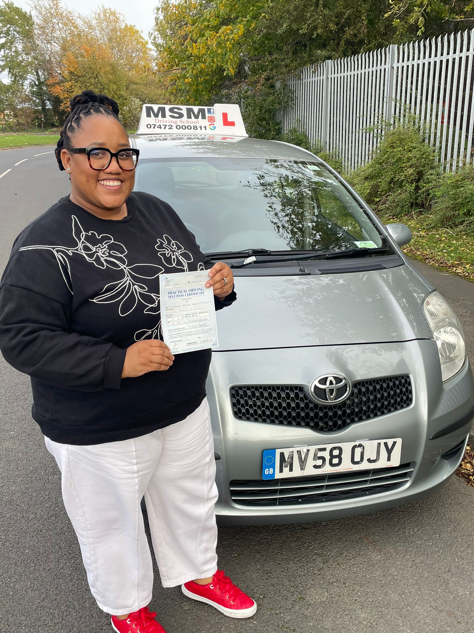 MSM Driving School learner passing their driving test in Middlesbrough