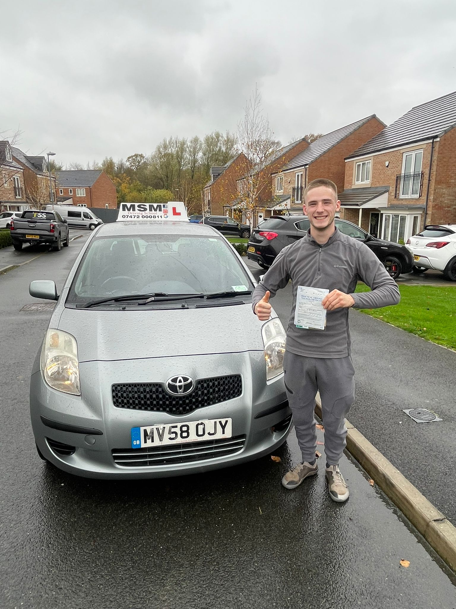 MSM Driving School learner passing their driving test in Middlesbrough