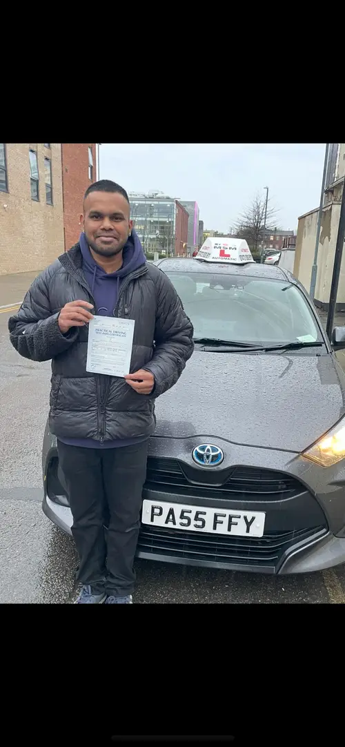Learner passed with MSM Driving School