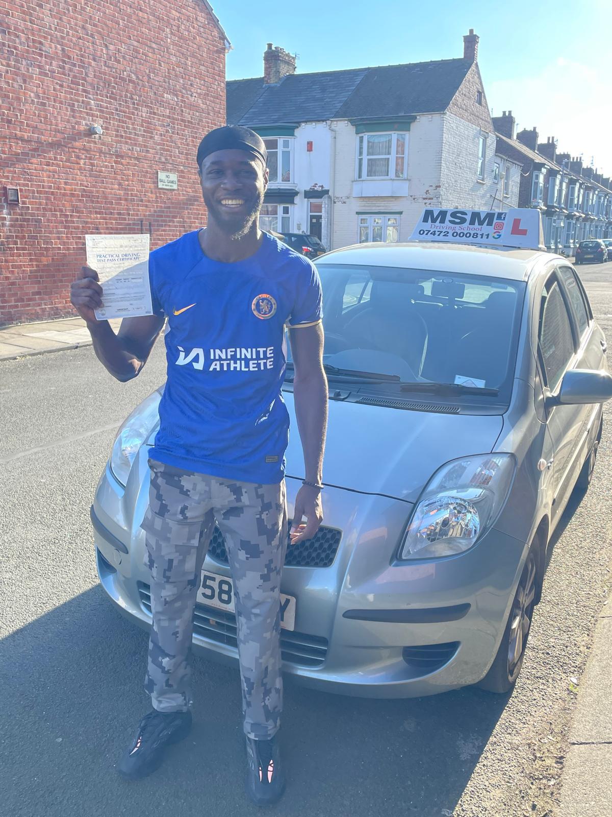 MSM Driving School learner passing their driving test in Middlesbrough