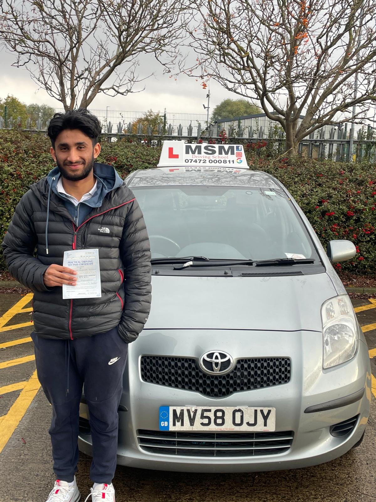MSM Driving School learner passing their driving test in Middlesbrough